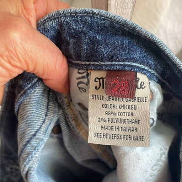 Miss Me Gabrielle Chicago B Distressed Wide Leg Bottom Jeans-28-Great Condition - Picture 10 of 11